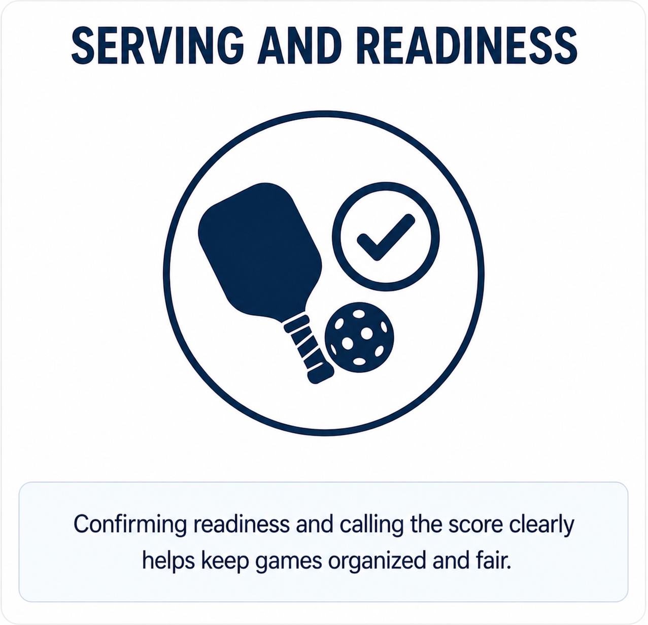 Serving and Readiness pickleball strategy diagram